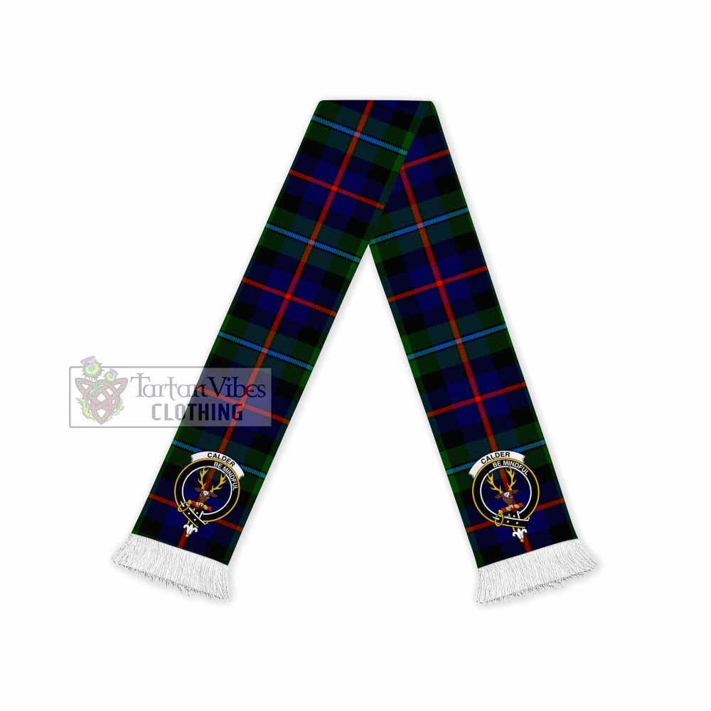 Calder Tartan Ruffneck Scarf with Family Crest - Tartan Vibes Clothing