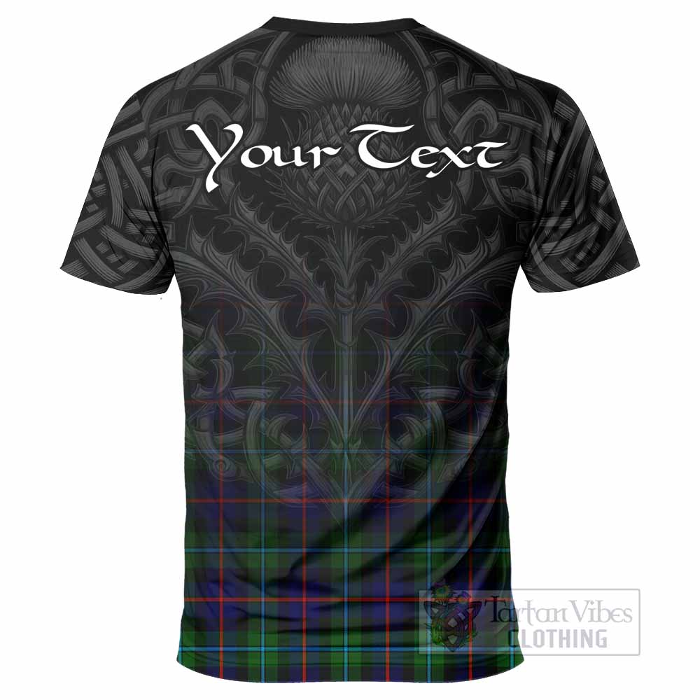 Calder Tartan T-Shirt with Family Crest Celtic Thistle Vibes - Tartan Vibes Clothing