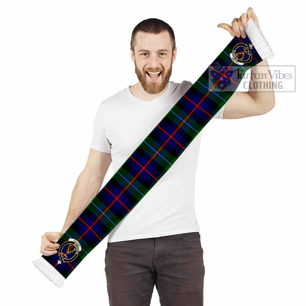 Calder Tartan Ruffneck Scarf with Family Crest - Tartan Vibes Clothing