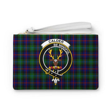 Tartan Vibes Clothing Calder Family Crest Tartan Clutch Bag
