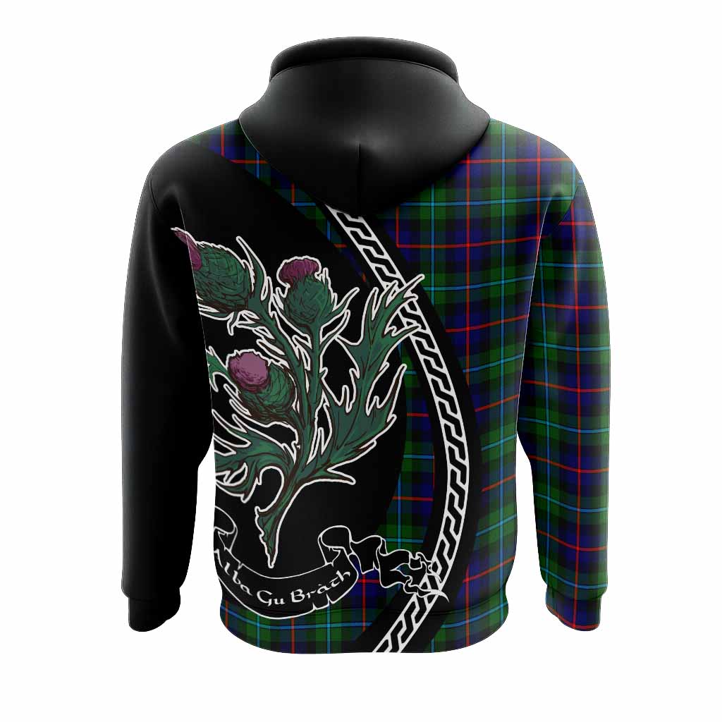 Calder Family Crest Tartan Hoodie Alba Thistle Inspired - Tartan Vibes Clothing