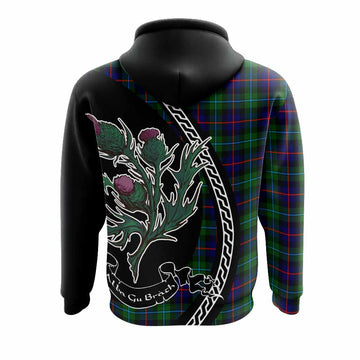 Calder Family Crest Tartan Hoodie Alba Thistle Inspired