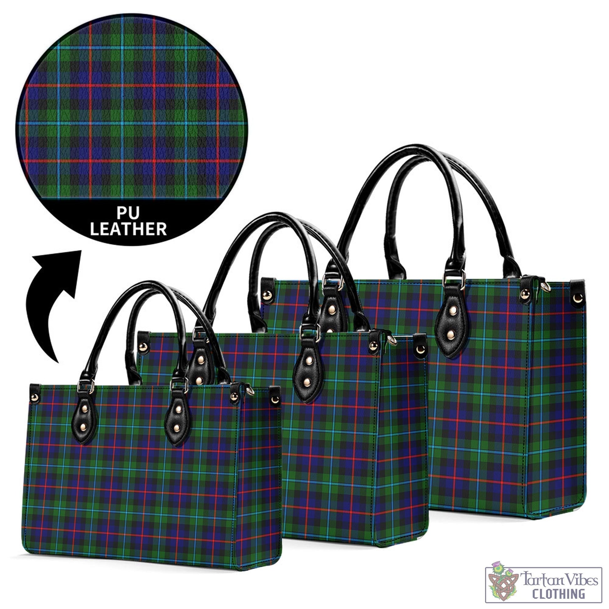 Calder Tartan Luxury Leather Handbags - Tartan Vibes Clothing