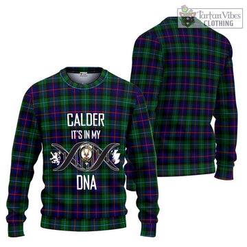 Calder Tartan Ugly Sweater with Family Crest DNA In Me Style Unisex - Tartan Vibes Clothing