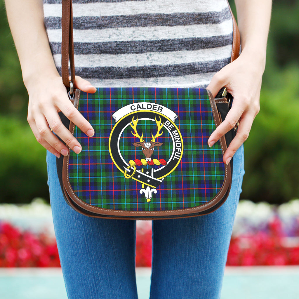Calder Tartan Saddle Bag with Family Crest One Size - Tartan Vibes Clothing