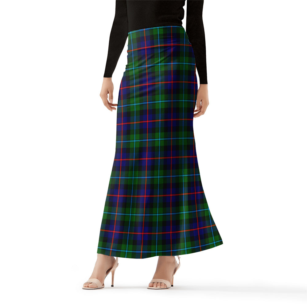 Calder Modern Tartan Womens Full Length Skirt Female