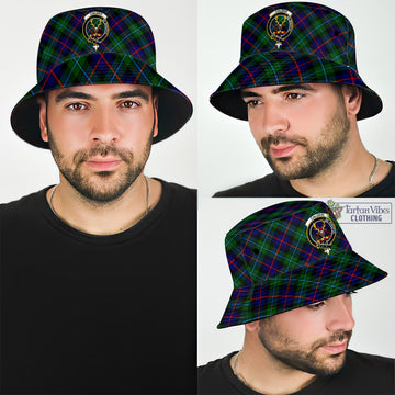 Calder Tartan Bucket Hat with Family Crest Bucket Hat One Size - Tartan Vibes Clothing
