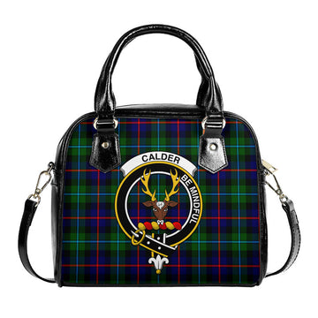 Calder Modern Tartan Shoulder Handbags with Family Crest One Size 6*25*22 cm - Tartanvibesclothing