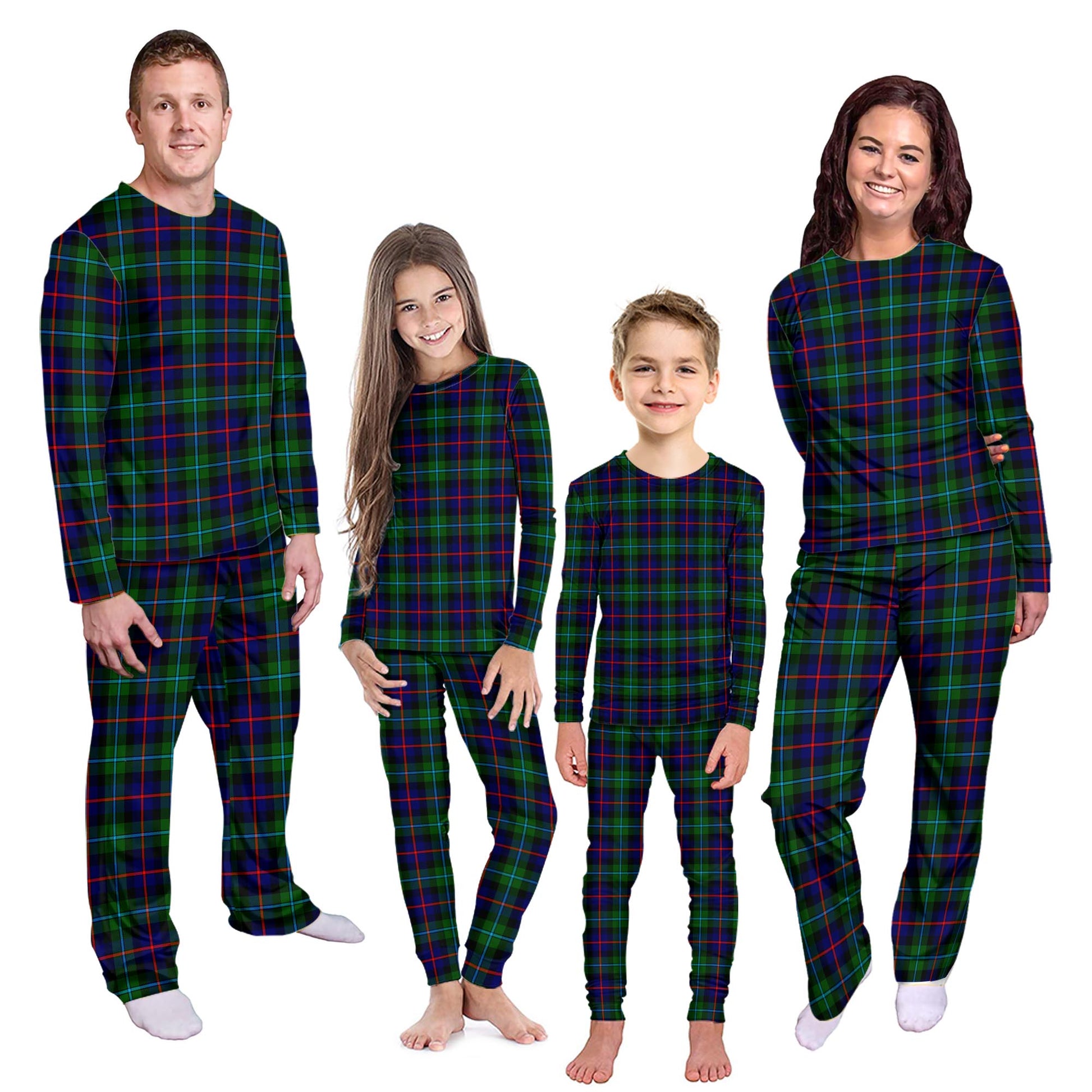 Calder Tartan Pajamas Family Set Kid - Tartan Vibes Clothing