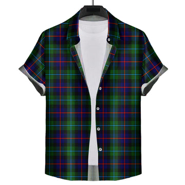 Calder Modern Tartan Short Sleeve Button Down Shirt
