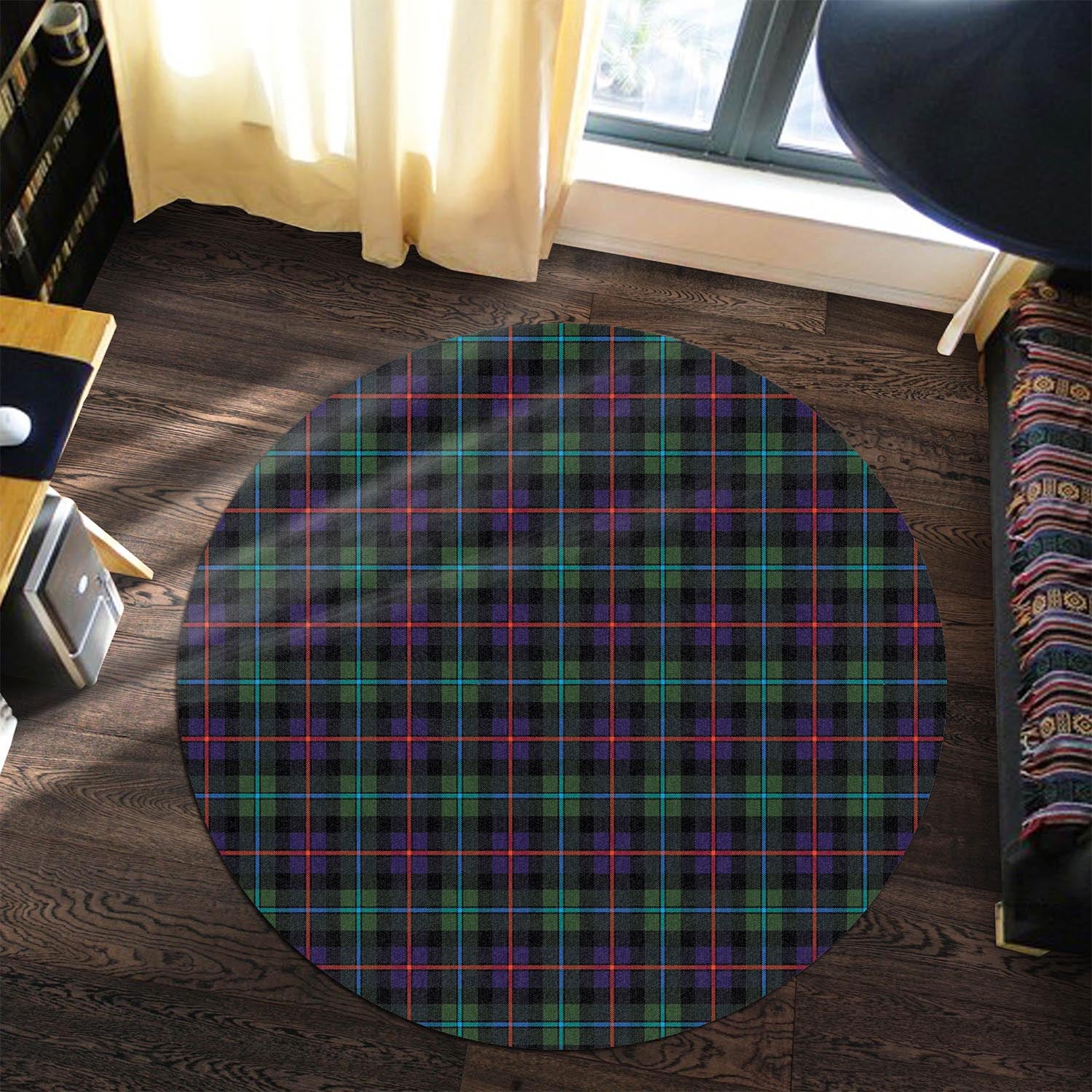 Calder Tartan Round Rug Premium Round Rug - Tartan Vibes Clothing