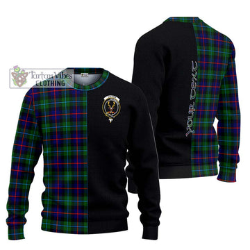 Calder Tartan Ugly Sweater with Family Crest and Half Of Me Style Unisex - Tartan Vibes Clothing
