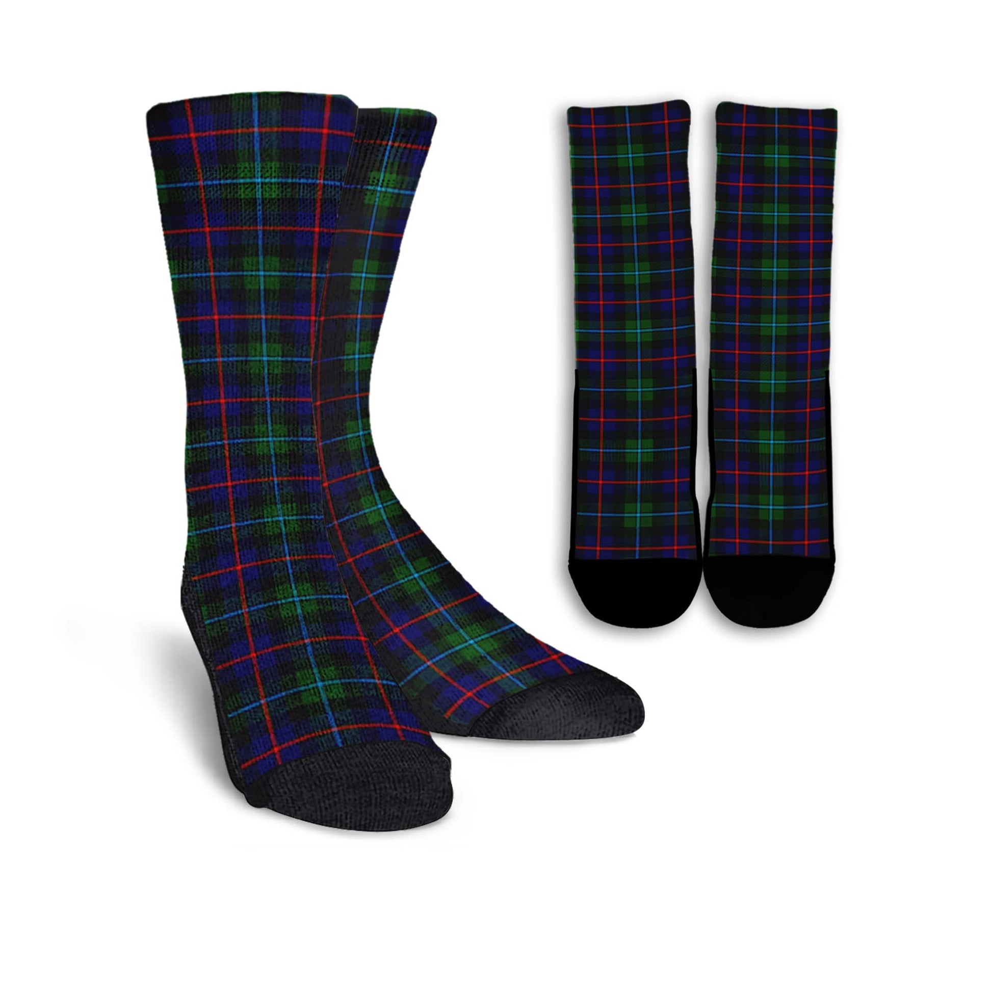 Calder Modern Tartan Crew Socks - Tartanvibesclothing