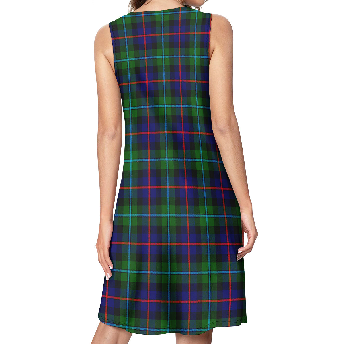 Calder Modern Tartan Womens Casual Dresses - Tartanvibesclothing