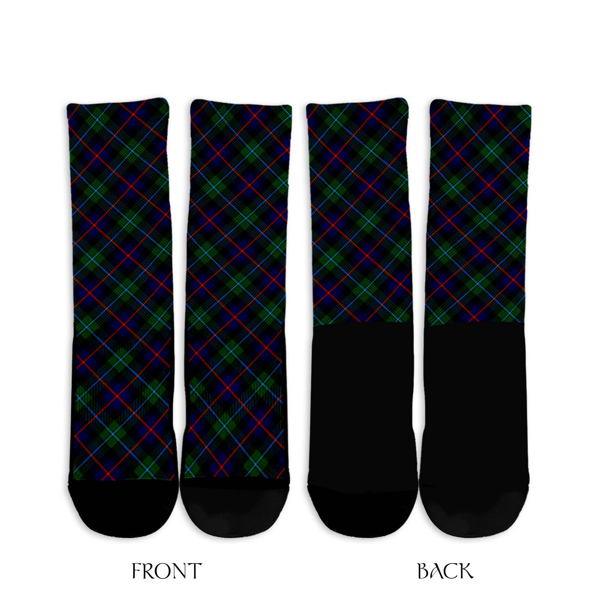 Calder Modern Tartan Crew Socks Cross Tartan Style - Tartanvibesclothing