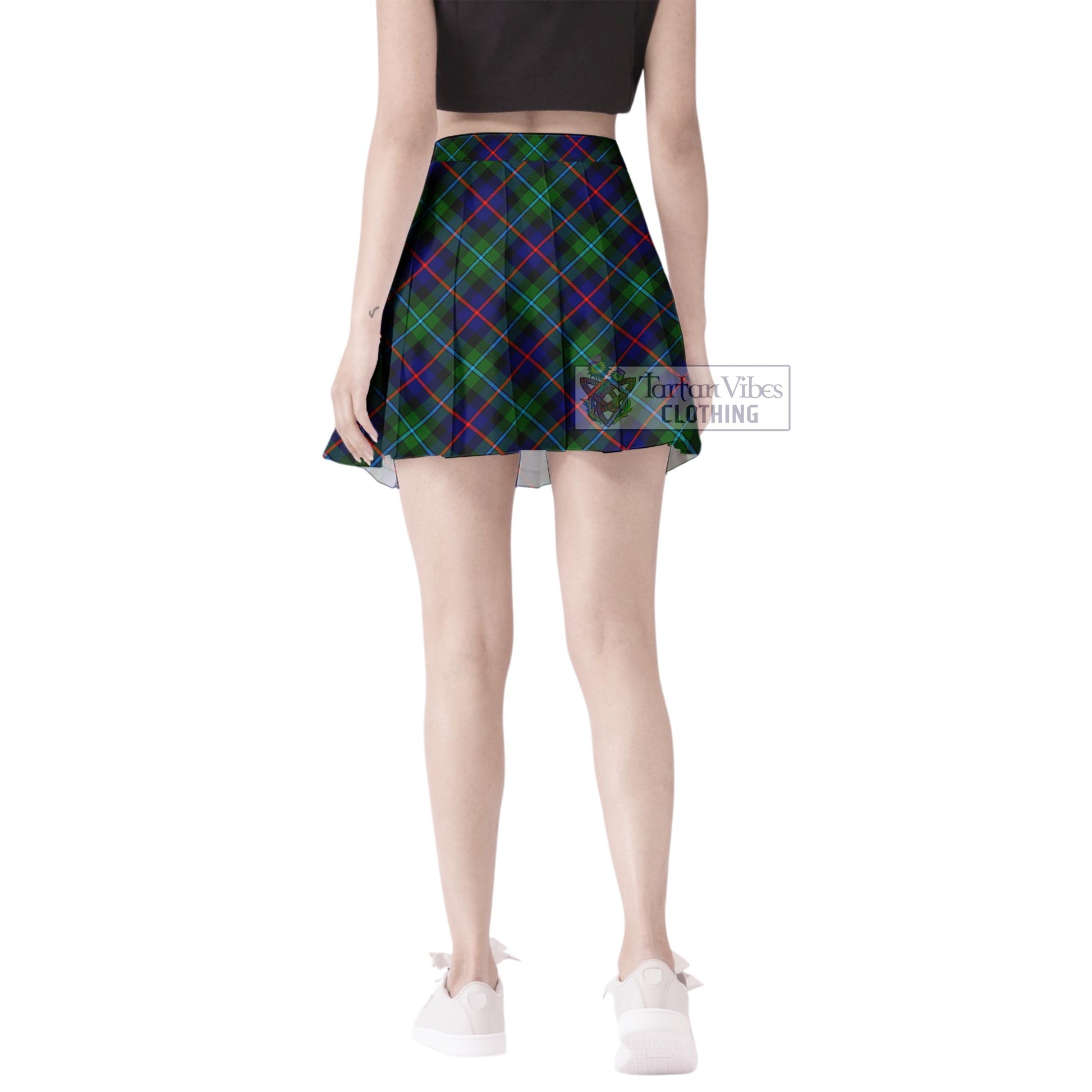 Tartan Vibes Clothing Calder Modern Tartan Women's Plated Mini Skirt