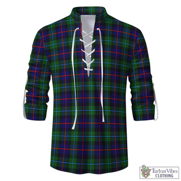 Calder Tartan Men's Scottish Traditional Jacobite Ghillie Kilt Shirt - Tartan Vibes Clothing