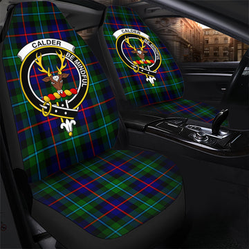 Calder Tartan Car Seat Cover with Family Crest - Tartan Vibes Clothing