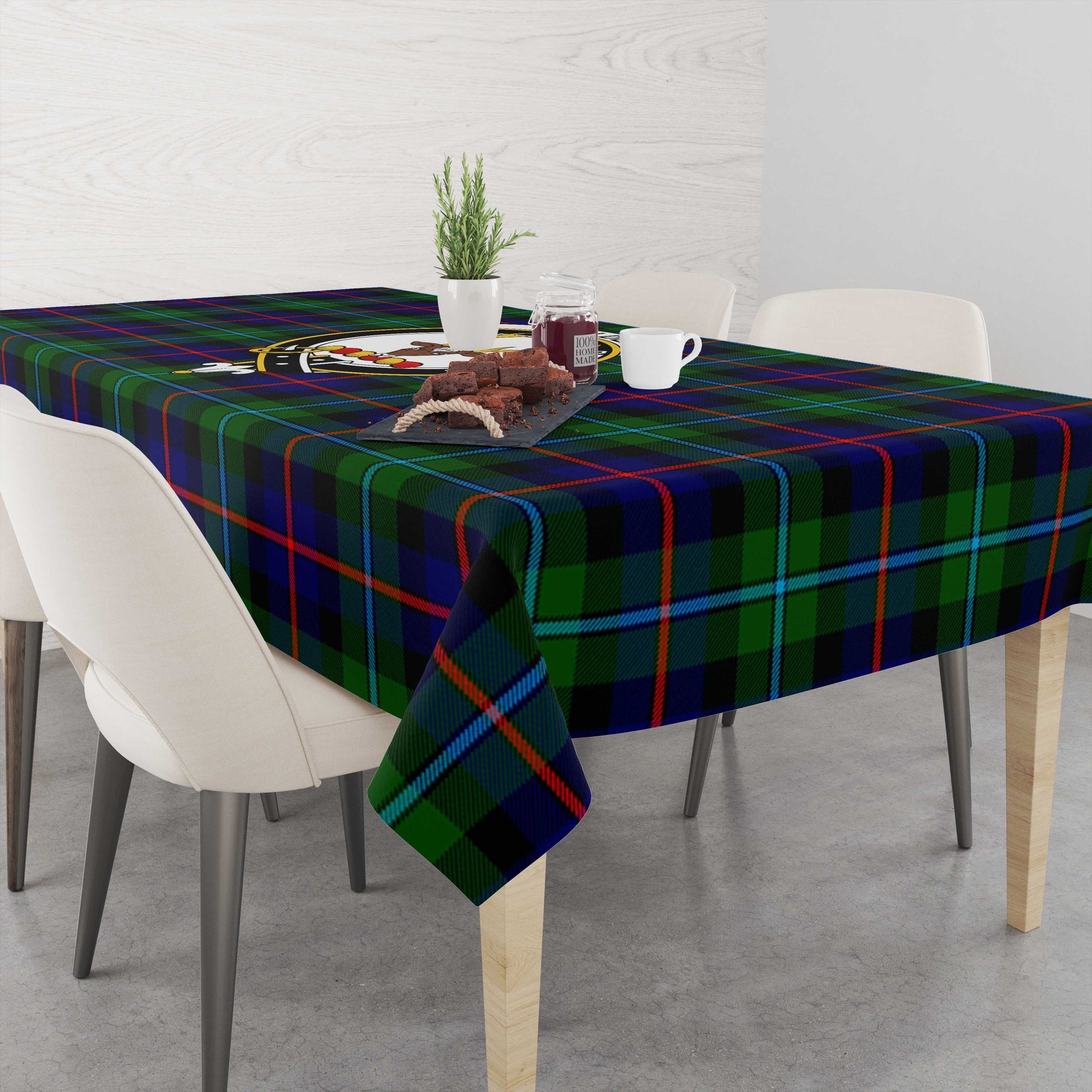 Wedderburn Tartan Crest Tablecloth