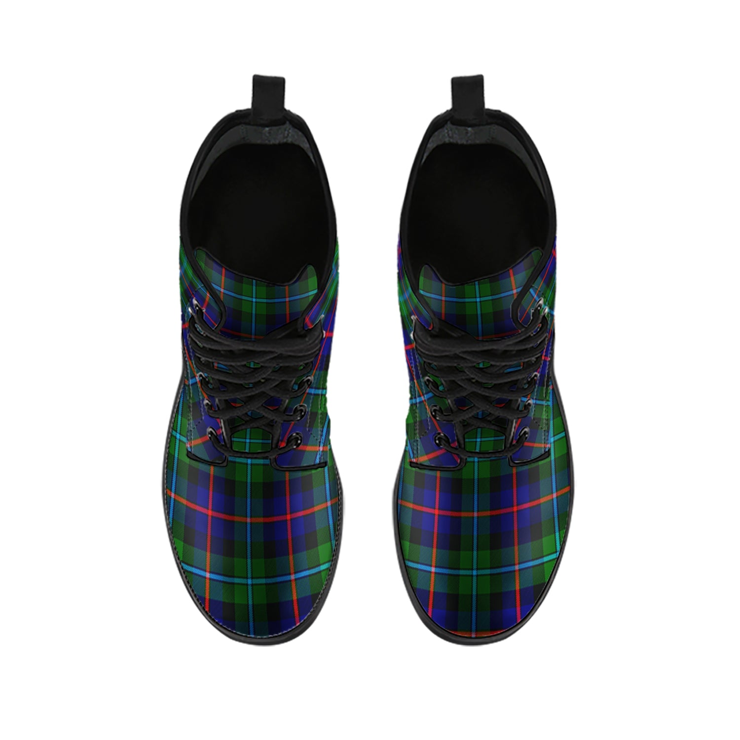 Calder Modern Tartan Leather Boots