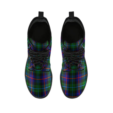 Calder Tartan Leather Boots