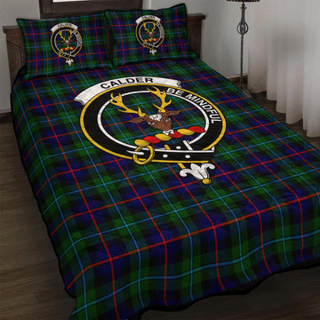 Calder Tartan Quilt Bed Set with Family Crest - Tartan Vibes Clothing