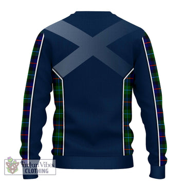 Calder Tartan Ugly Sweater with Family Crest and Lion Rampant Vibes Sport Style - Tartan Vibes Clothing