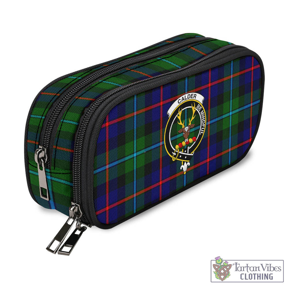 Calder Tartan Pen and Pencil Case with Family Crest - Tartan Vibes Clothing