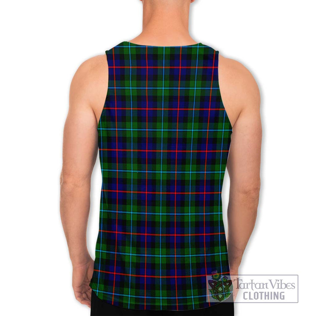 Calder Tartan Men's Tank Top with Family Crest DNA In Me Style - Tartan Vibes Clothing