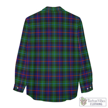 Tartan Vibes Clothing Calder Modern Tartan Womens Casual Shirt with Family Crest