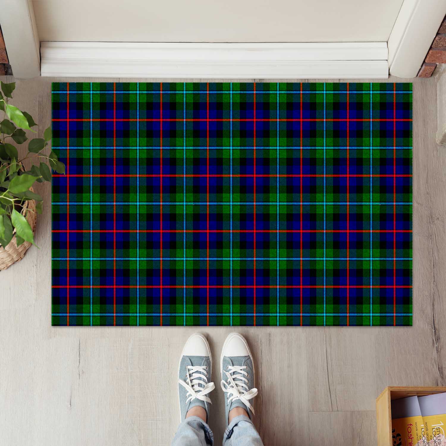 Calder Tartan Rubber Doormat - Tartan Vibes Clothing