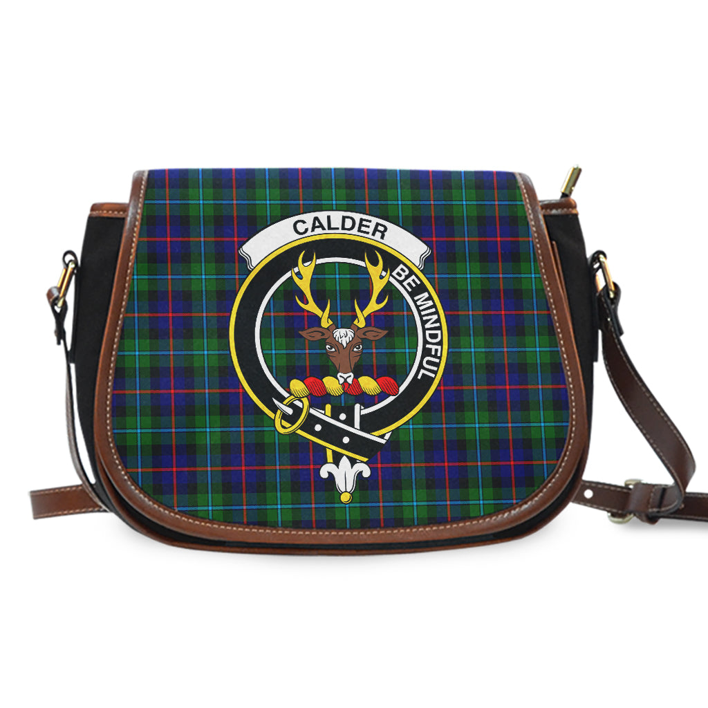 Calder Tartan Saddle Bag with Family Crest - Tartan Vibes Clothing