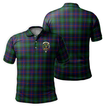 Calder Tartan Men's Polo Shirt with Family Crest - Tartan Vibes Clothing