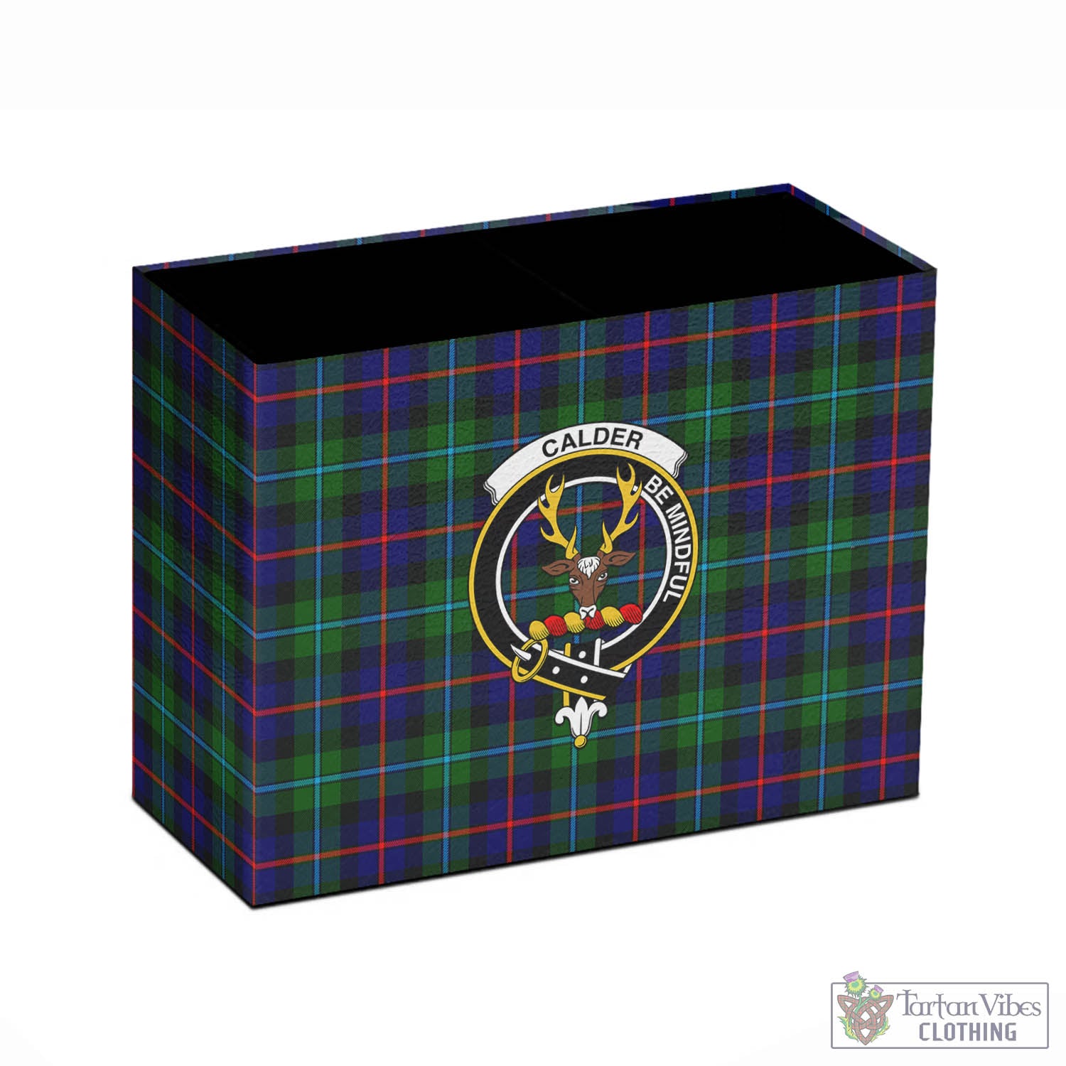 Calder Tartan Pen Holder with Family Crest - Tartan Vibes Clothing