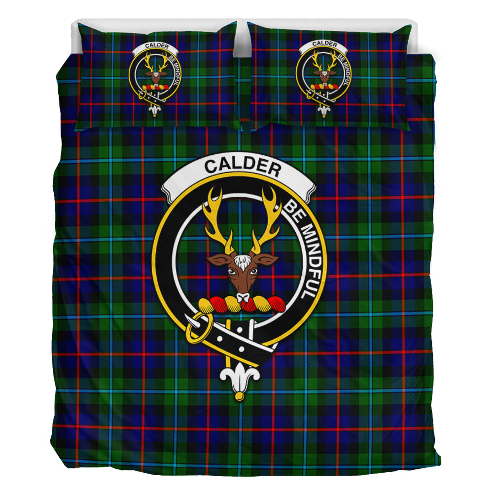 Calder Tartan Bedding Set with Family Crest - Tartan Vibes Clothing