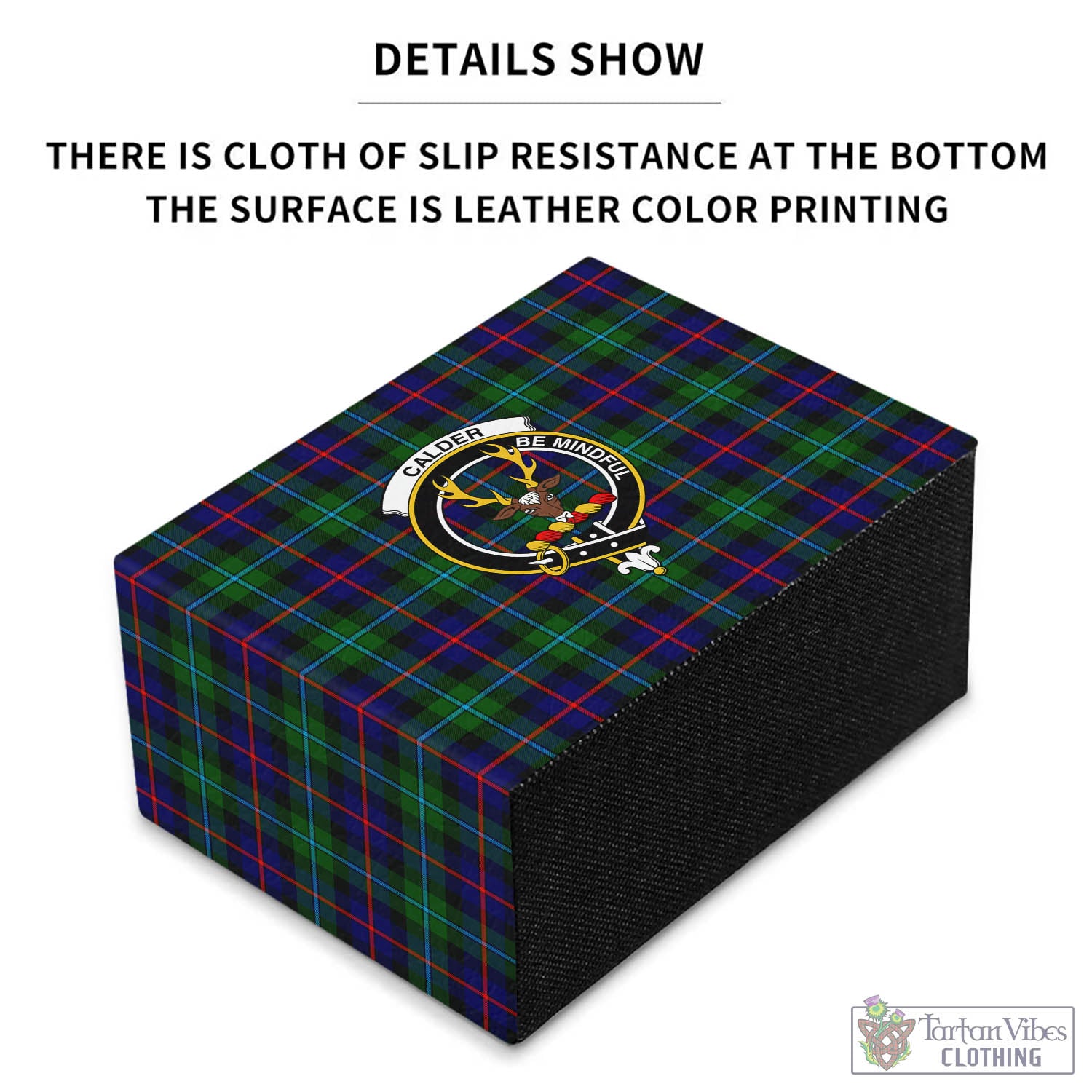 Calder Tartan Pen Holder with Family Crest - Tartan Vibes Clothing