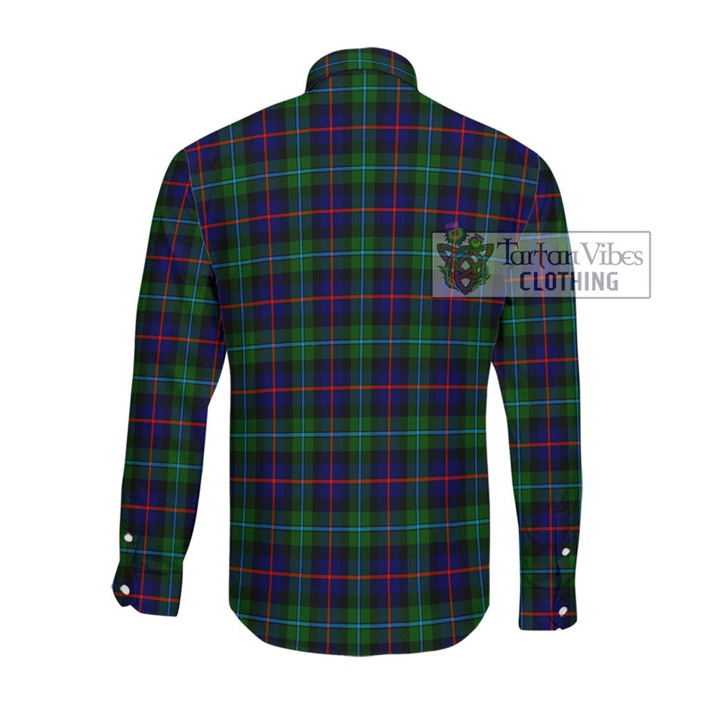 Calder Tartan Long Sleeve Button Shirt with Family Crest DNA In Me Style - Tartanvibesclothing Shop