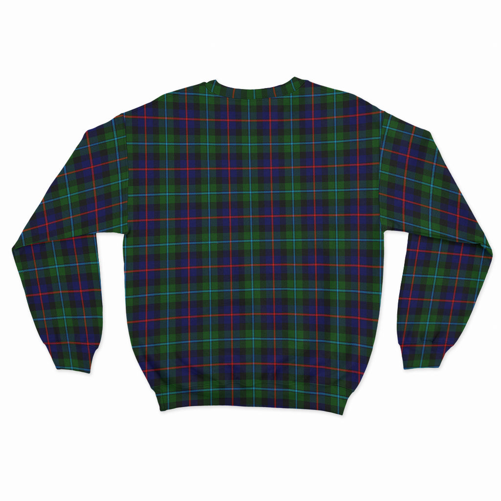 Calder Tartan Sweatshirt with Family Crest - Tartan Vibes Clothing