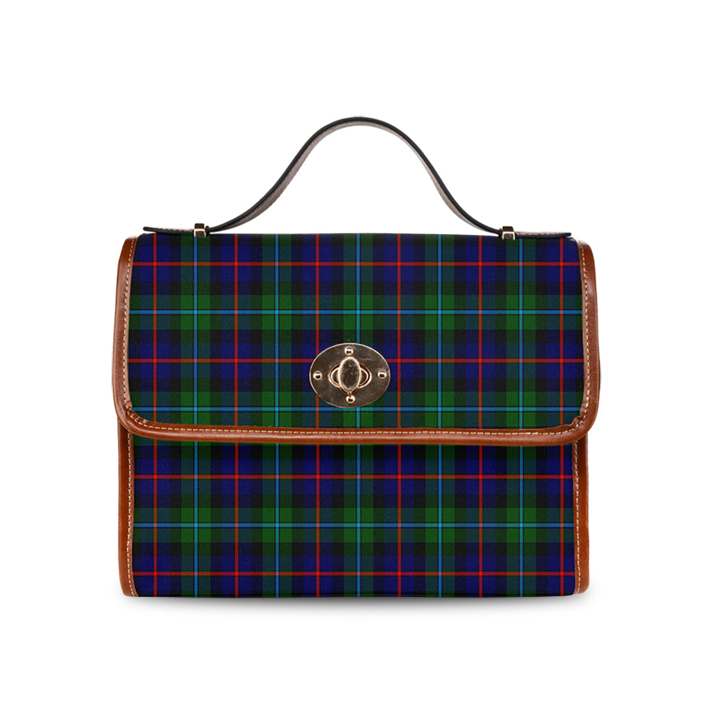 Calder Modern Tartan Leather Strap Waterproof Canvas Bag