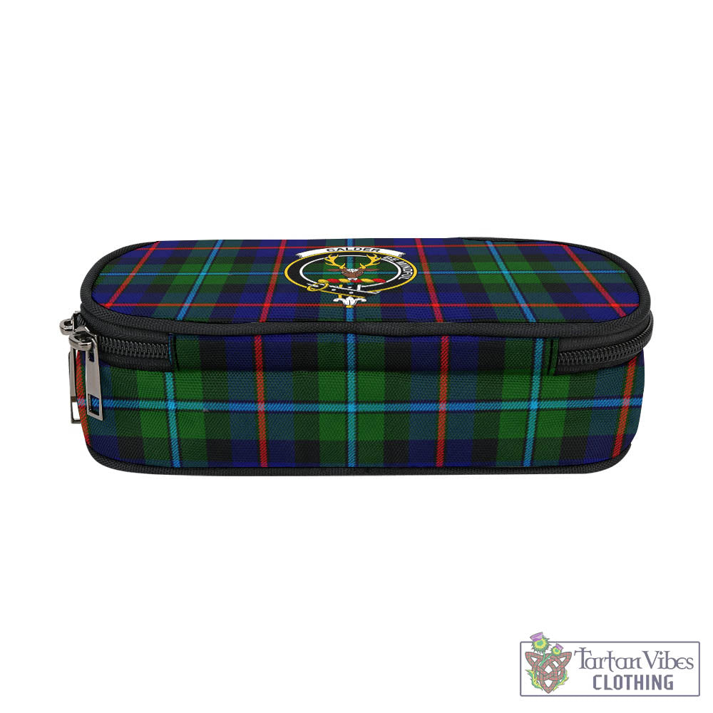 Calder Tartan Pen and Pencil Case with Family Crest - Tartan Vibes Clothing