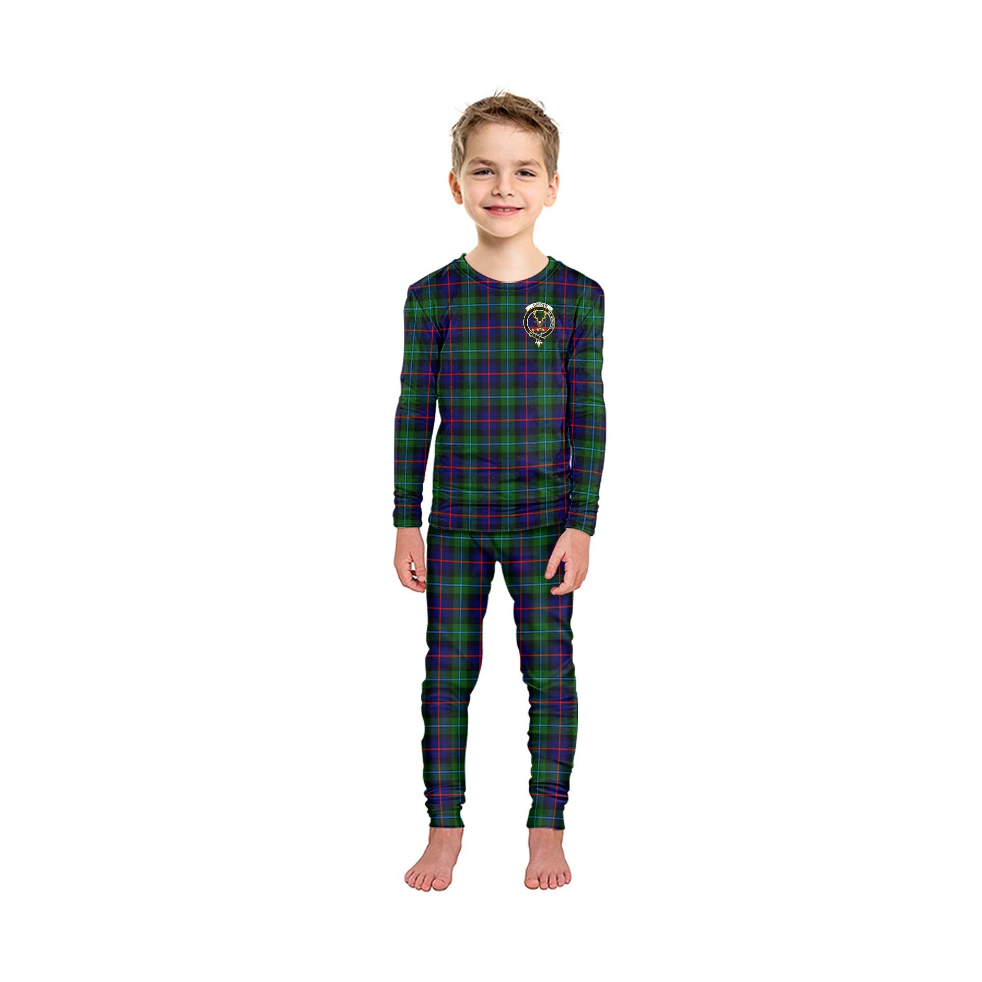 Calder Tartan Pajamas Family Set with Family Crest - Tartan Vibes Clothing