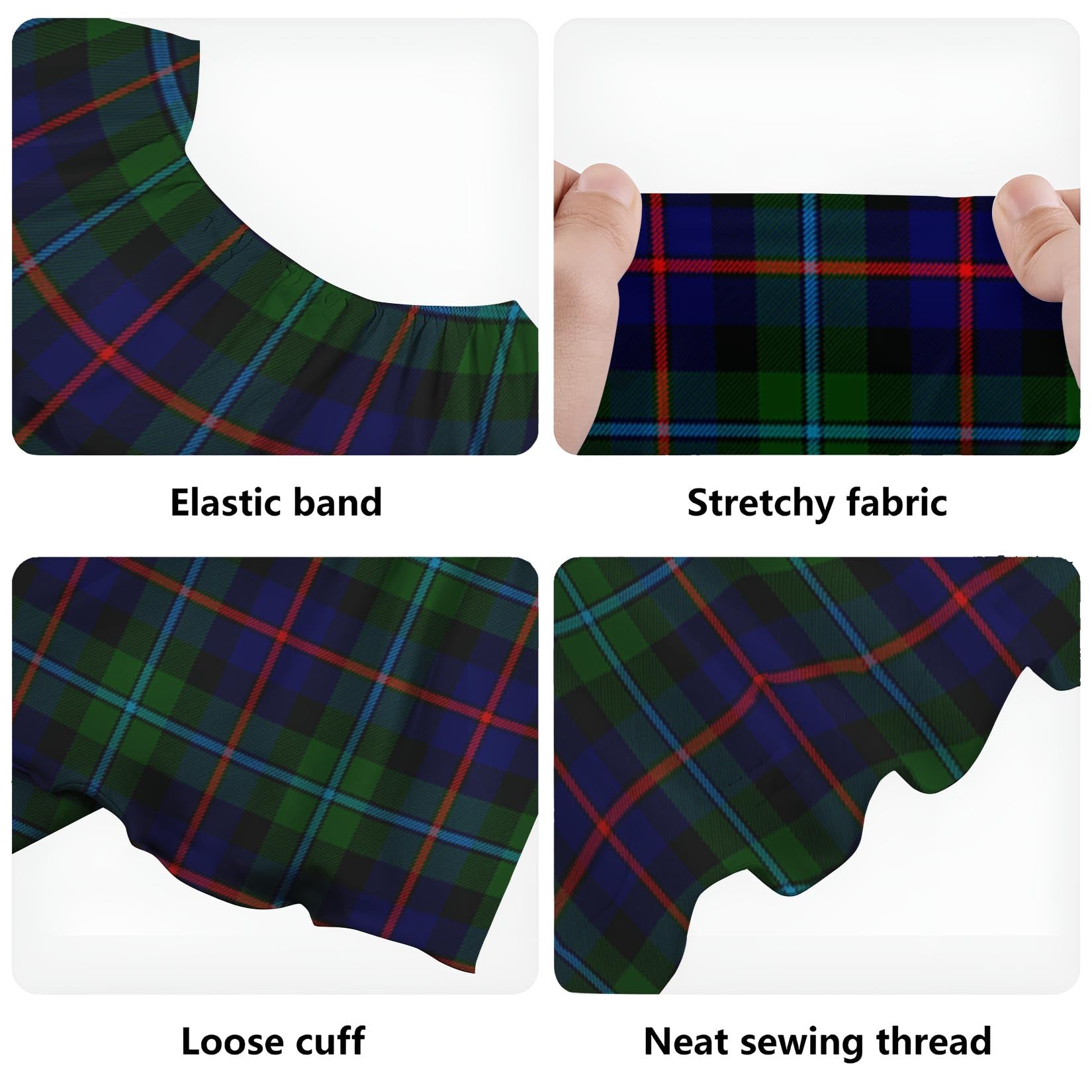 Calder Tartan Off Shoulder Long Dress - Tartan Vibes Clothing