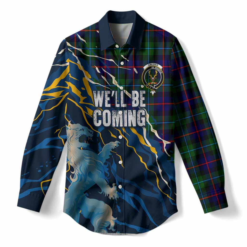 Calder Scotland Tartan Women Casual Shirt WC2026 Football - We'll Be Coming