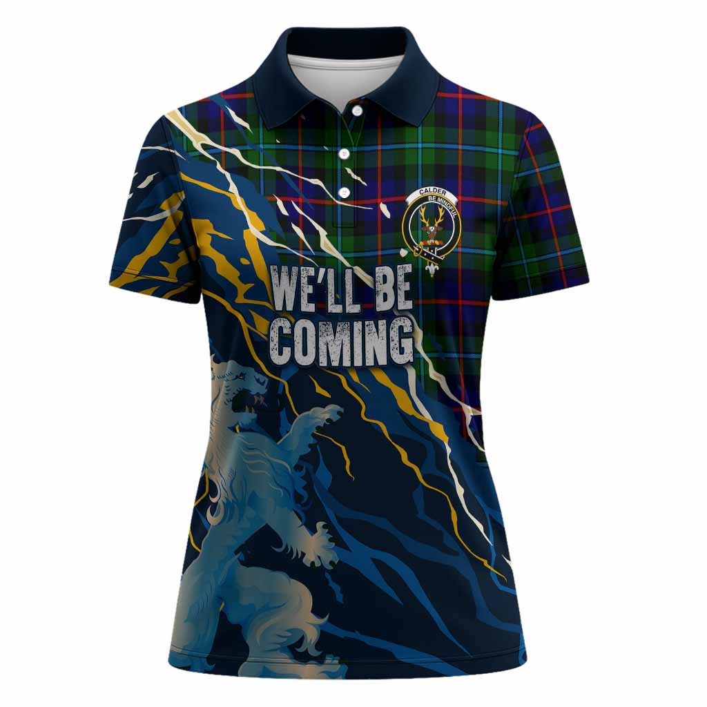 Calder Scotland Tartan Women Polo Shirt WC2026 Football - We'll Be Coming
