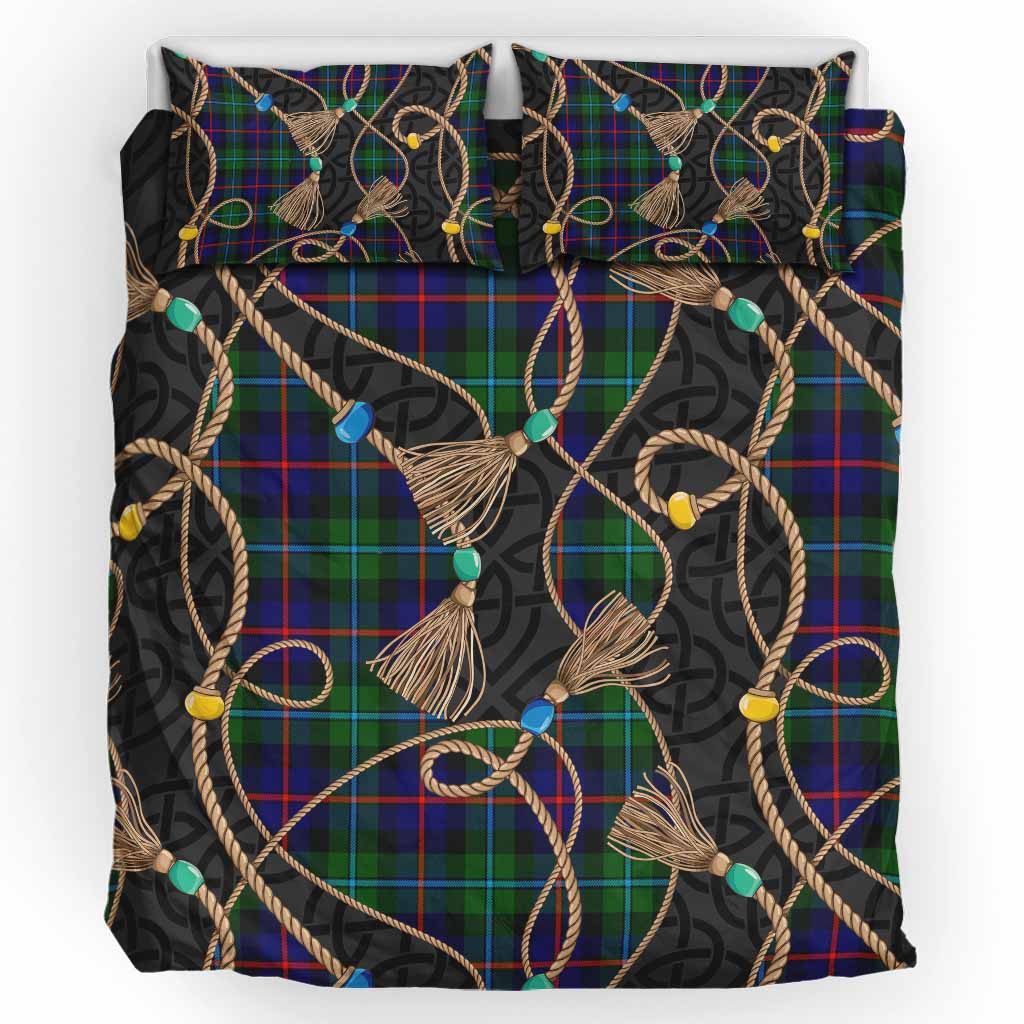 Calder Scottish Tartan Twisted Ropes Stylized Bedding Set UK Bedding Set UK King 91*87 inch - Tartan Vibes Clothing