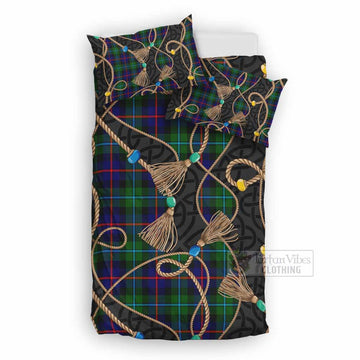 Calder Scottish Tartan Twisted Ropes Stylized Bedding Set UK Bedding Set UK Double 79*79 inch - Tartan Vibes Clothing