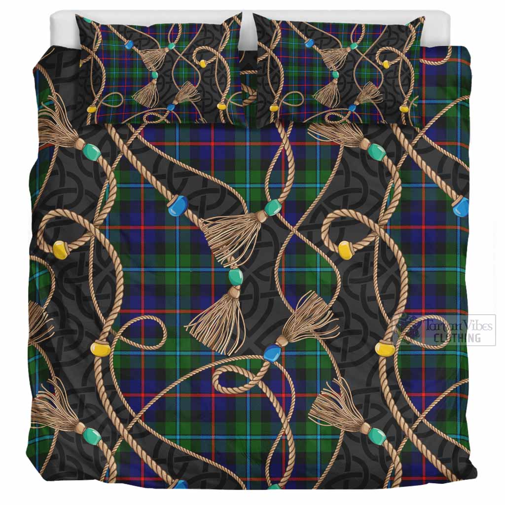 Calder Scottish Tartan Twisted Ropes Stylized Bedding Set UK Bedding Set UK Super King 104*94 inch - Tartan Vibes Clothing