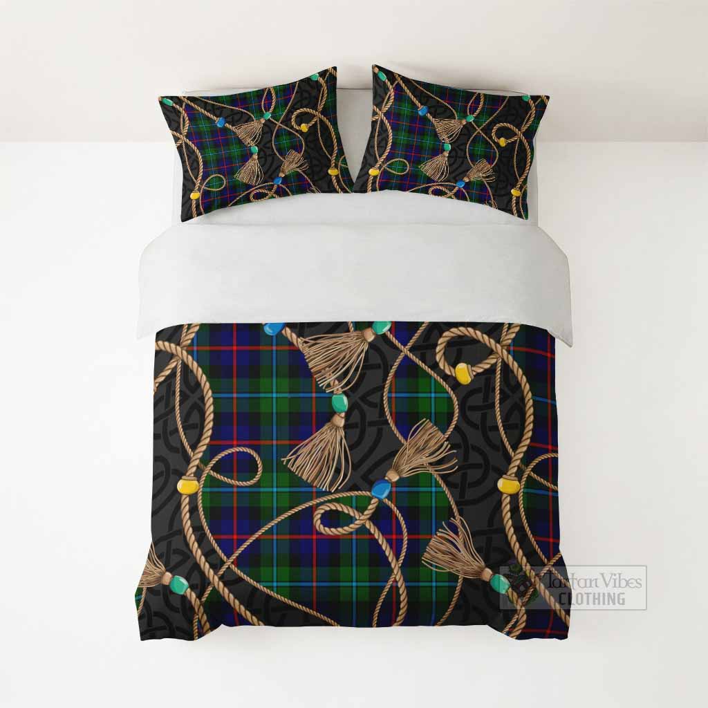 Calder Scottish Tartan Twisted Ropes Stylized Bedding Set - Tartan Vibes Clothing