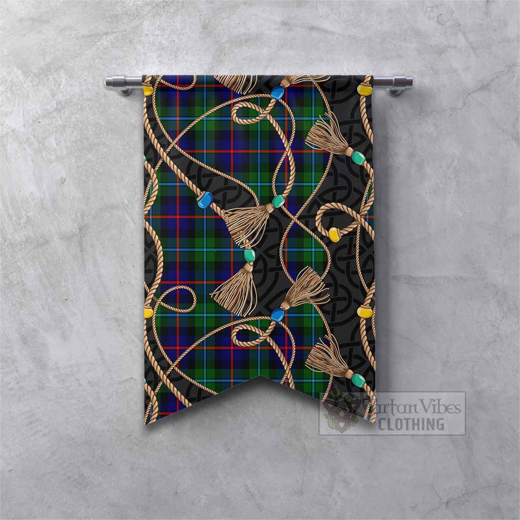 Calder Scottish Tartan Twisted Ropes Stylized Gonfalon Fishtail - Tartan Vibes Clothing