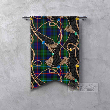 Calder Scottish Tartan Twisted Ropes Stylized Gonfalon Fishtail - Tartan Vibes Clothing